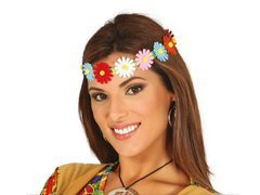 Fejpánt színes virágok - 1 db.