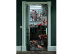 Halloween Véres WC ajtódísz - 1 db.