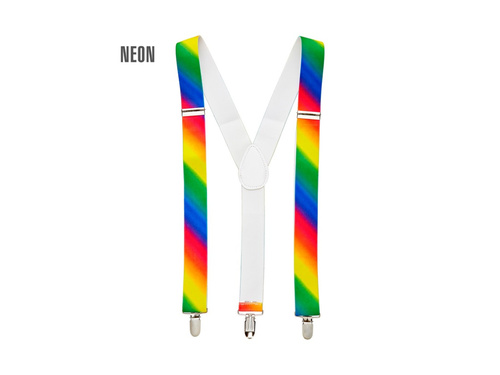 Többszínű szivárványos nadrágtartó