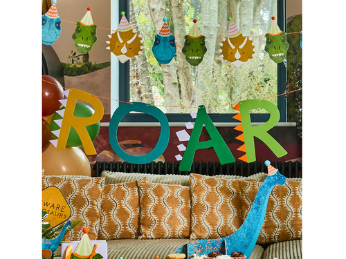 Születésnapi füzér Dinoszauruszok - 400 cm - 1 db.