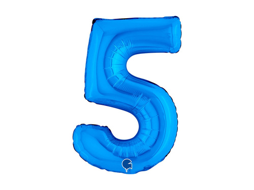 Fólia lufi 5 kék - 14" - 1 db.