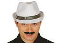 Gengszterkalap fehér - 1 db.