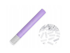 Lövőcső - ezüst konfetti - 40 cm - 1 db.