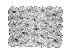 Halloween pókhálós terítő - 135 x 180 cm - 1 db.