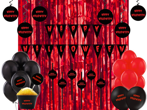 Véres Halloween készlet - 82 tétel