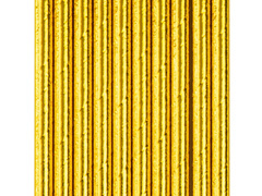 Fémezett arany csöves szívószálak - 10 db.