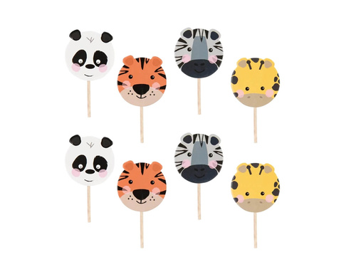Állati cupcake picks - 8 db.