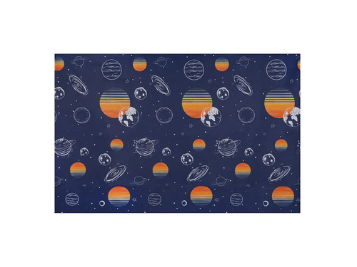 Kozmosz születésnapi terítő - 120 x 180 cm - 1 db.