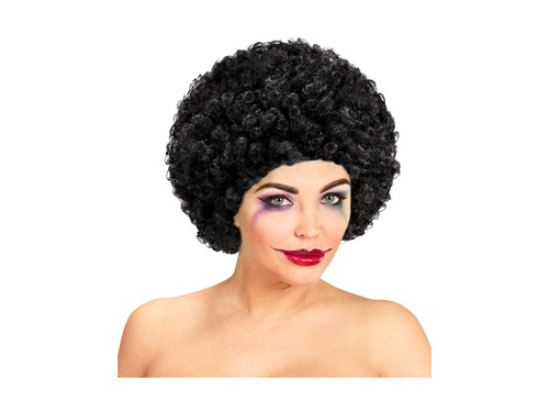 Bohóc paróka fekete haj afro