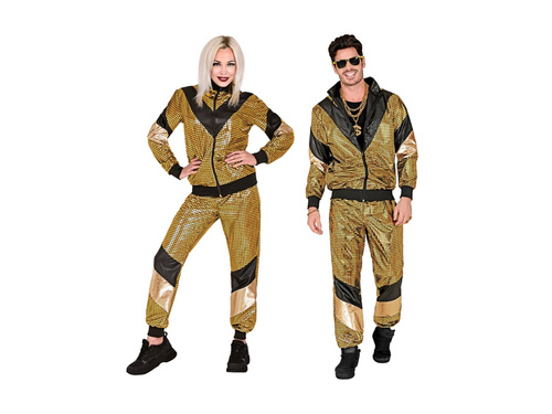 80-as évek jelmez - arany fényvisszaverő tréningruha