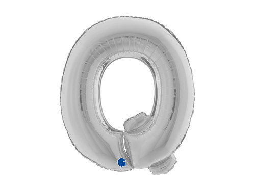 Fólia lufi Q betű ezüst - 40" - 1 db.