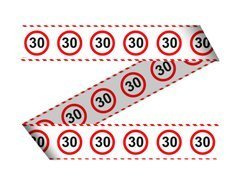 Banner szalag Tiltó tábla 30st - 15 m - 1 db.