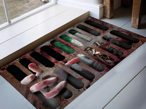 Bohóc ajtószőnyeg - 60x40 cm - 1 db.