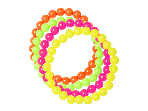 Disco 80-as évek neon karkötő - 4 db.