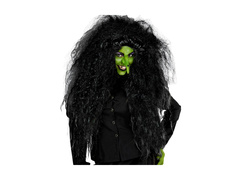 Fekete nagyított frisé paróka