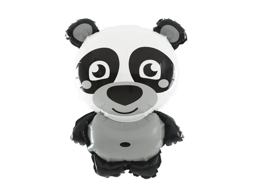 Panda fóliából készült lufidísz - 63 cm - 1 db.