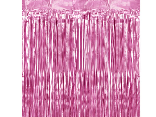 Függöny - ajtófüggöny rózsaszín metál - 200 cm x 100 cm