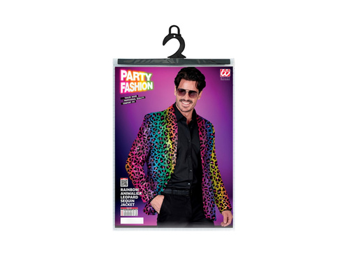 Party Fashion party dzseki - szivárványos flitteres leopárd mintás