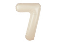 Fólialufi krémszínű lufi 7-es szám - 100 cm - 1 db.