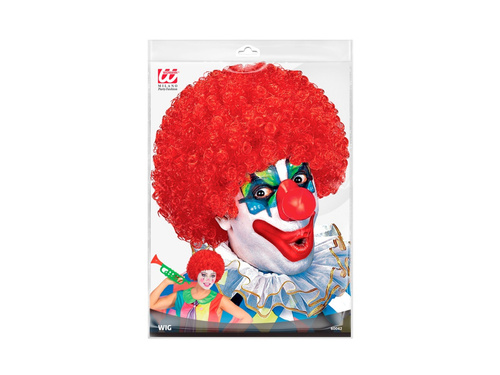 Bohóc paróka vörös afro haj