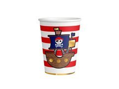 Kalóztérkép papírpoharak - 250 ml - 8 db.