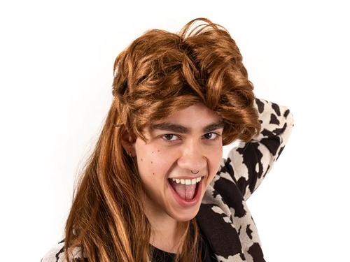 Disco vörös férfi paróka - 1 db.