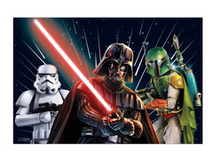 Star Wars születésnapi terítő - 120 x 180 cm - 1 db.