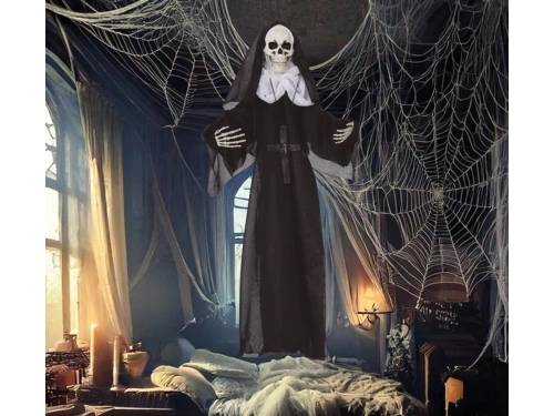 Akasztós dekoráció Apáca csontváz - 50 cm - 1 db.