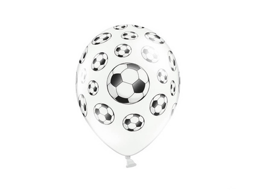Léggömbök "Football" nyomtatással - 36 cm - 50 db.