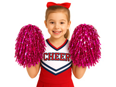 Rózsaszín pomponlány pomponok - 2 db.