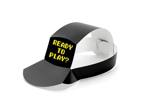 Gamer papír sapkák - 6 db.