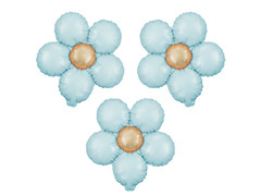 Kék virágos fólialufi - 33 cm - 3 db.