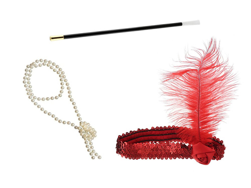 Retro piros készlet