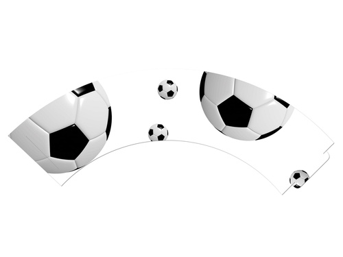 Cupcake liners Football - 6 db.