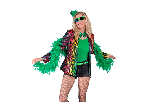 Party Fashion party kabát - szivárványos tigris motívummal