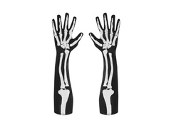 Csontváz kesztyű 50 cm - elöl és hátul nyomtatva