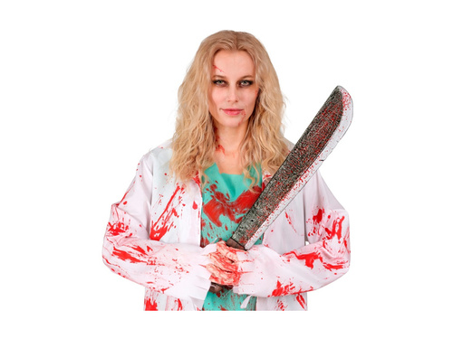 Vérfoltos műanyag machete - 56 cm