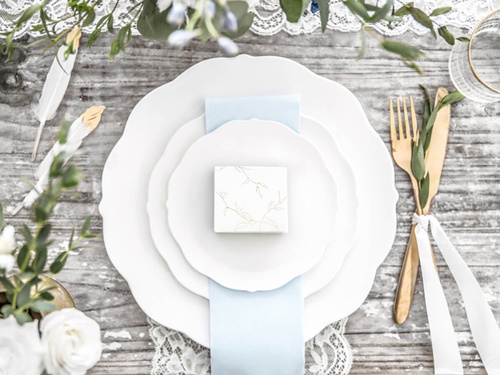 Vendégdobozok arany ágakkal - 10 db.