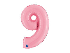 9-es számú fólialufi pasztell rózsaszín - 14" - 1 db.