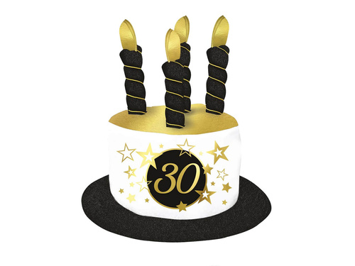 Kalapos gyertyák 30. születésnapra - 1 db.