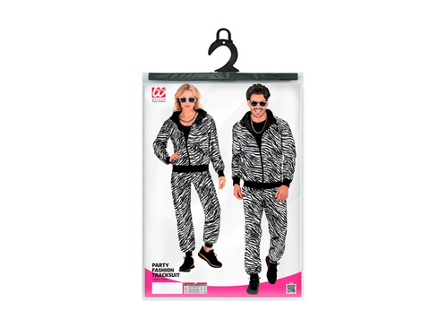 Party jelmez - ezüst fém zebra (tréningruha)