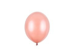 Kis latex léggömbök - 5 hüvelyk - rózsaszín arany - 100 db.