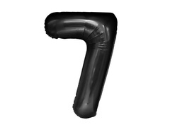 7-es számú fekete fólialufi - 100 cm - 1 db.