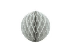 Függő gömb dekoráció világosszürke - 20 cm - 1 db.