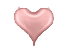 Fólialufi Szív világos rózsaszín - 61 x 53 cm - 1 db.