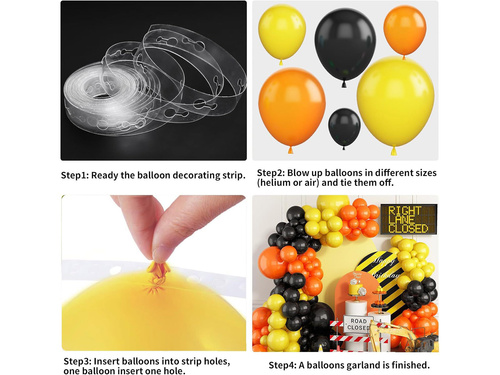 Léggömb készlet lufi girlandhoz Építés - 104 db.