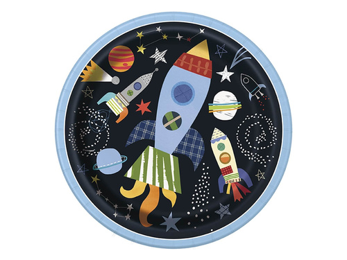 Kozmosz születésnapi tányérok - 23 cm - 8 db.