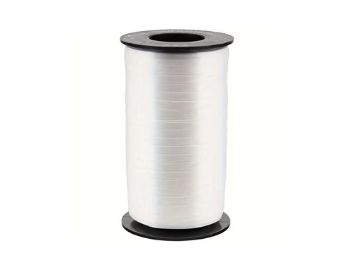 Dekorációs szalag lufihoz - pasztell - fehér - 92 m