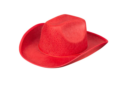 Piros cowboy kalap - 1 db.