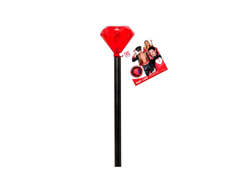 Sétapálca villogó piros "rubinnal" - 88 cm